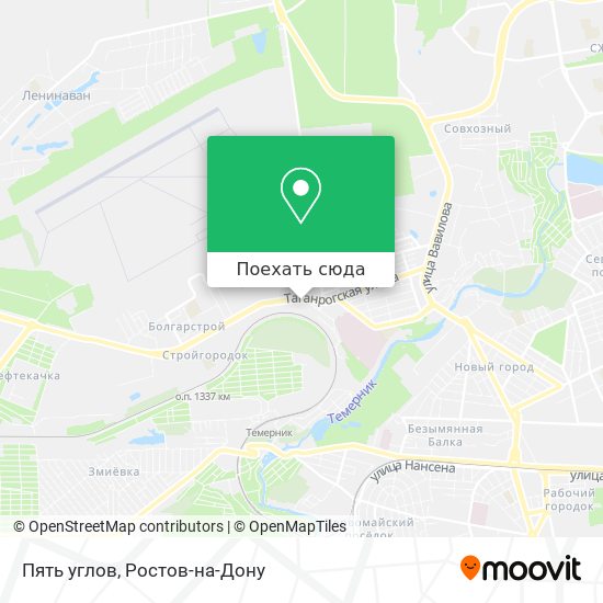 Карта Пять углов
