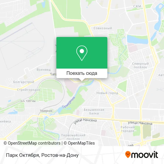 Карта Парк Октября