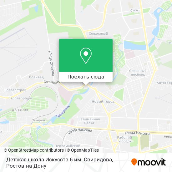 Карта Детская школа Искусств 6 им. Свиридова