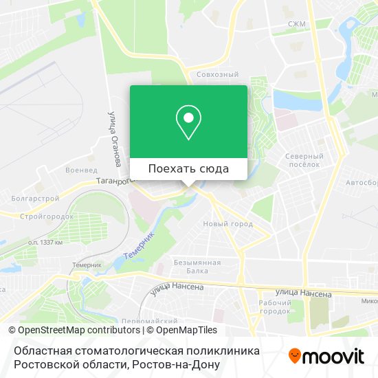 Карта Областная стоматологическая поликлиника Ростовской области