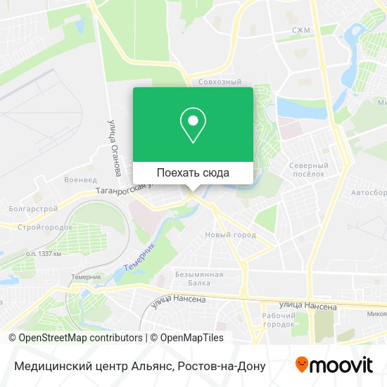 Карта Медицинский центр Альянс