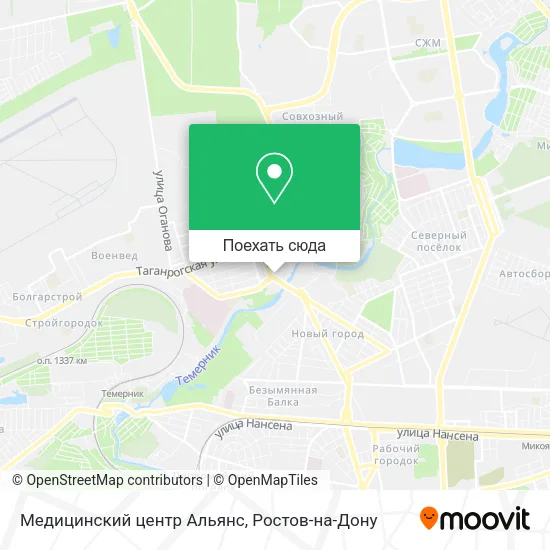 Карта Медицинский центр Альянс