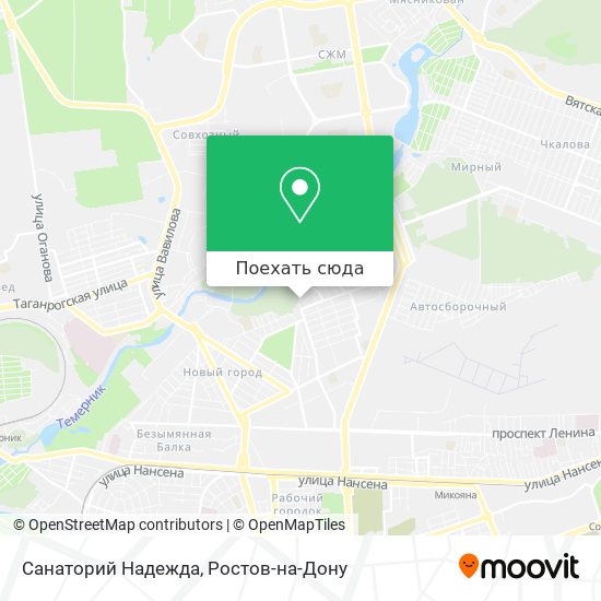 Карта Санаторий Надежда