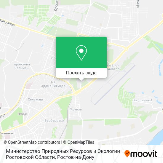 Карта Министерство Природных Ресурсов и Экологии Ростовской Области