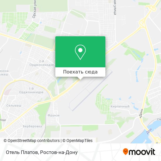 Карта Отель Платов