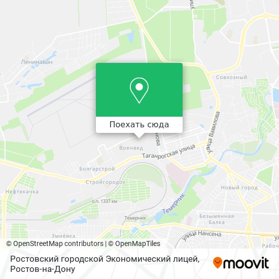 Карта Ростовский городской Экономический лицей