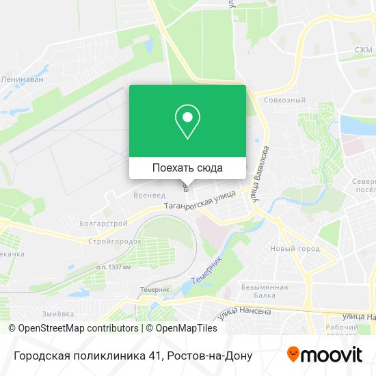 Карта Городская поликлиника 41