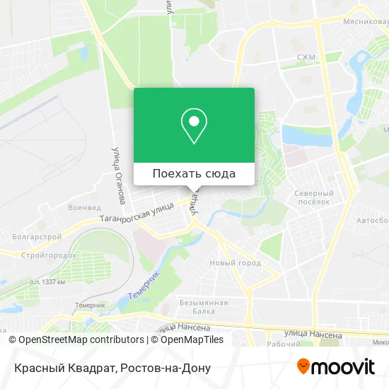 Карта Красный Квадрат