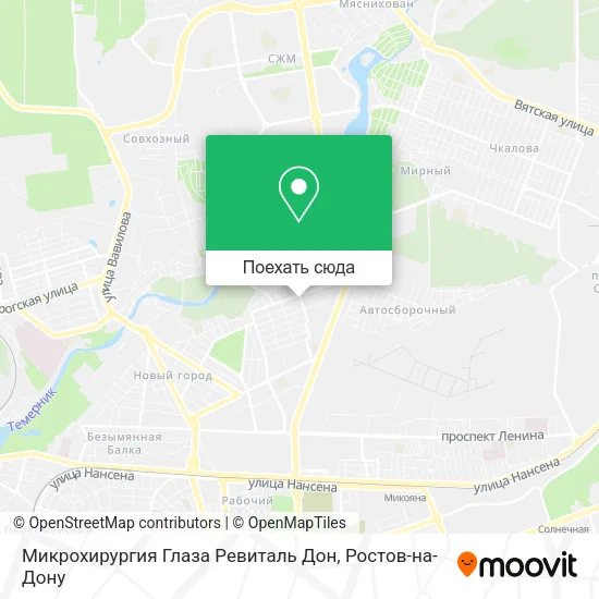 Карта Микрохирургия Глаза Ревиталь Дон