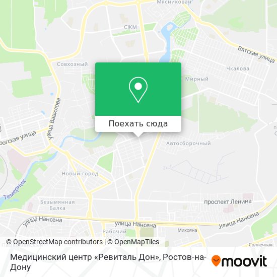 Карта Медицинский центр «Ревиталь Дон»