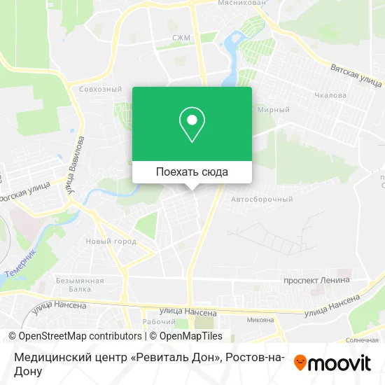 Карта Медицинский центр «Ревиталь Дон»