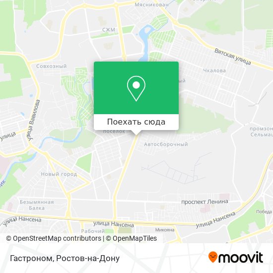 Карта Гастроном