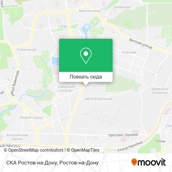 Карта СКА Ростов-на-Дону