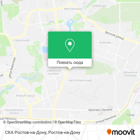 Карта СКА Ростов-на-Дону