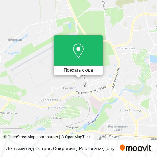 Карта Детский сад Остров Сокровищ