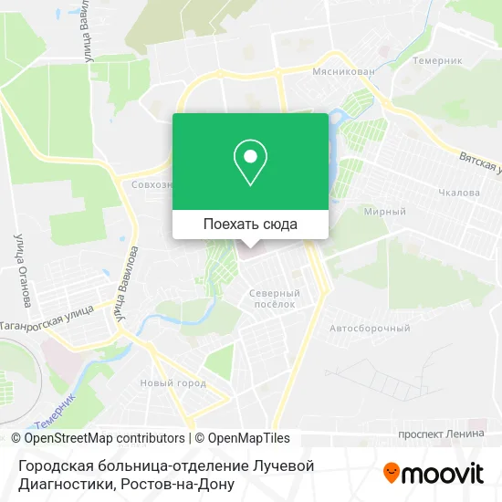 Карта Городская больница-отделение Лучевой Диагностики