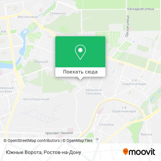 Карта Южные Ворота