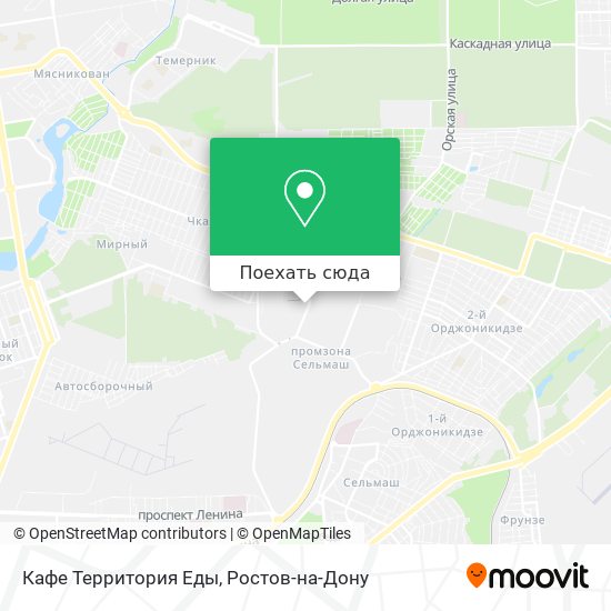 Карта Кафе Территория Еды
