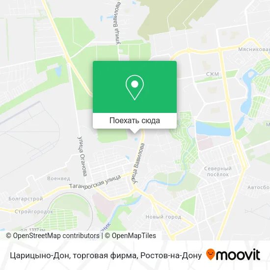 Карта Царицыно-Дон, торговая фирма