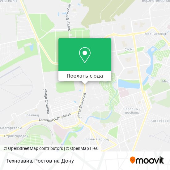 Карта Техноавиа