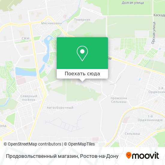 Карта Продовольственный магазин