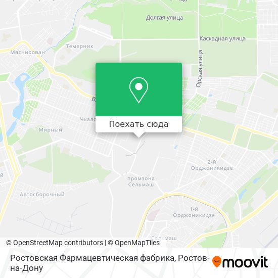 Карта Ростовская Фармацевтическая фабрика