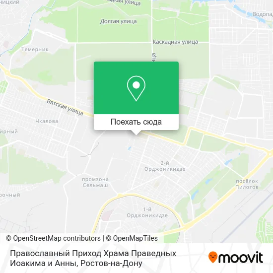 Карта Православный Приход Храма Праведных Иоакима и Анны