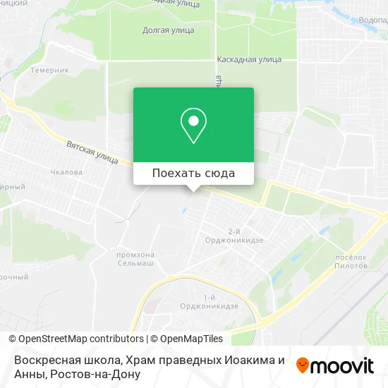 Карта Воскресная школа, Храм праведных Иоакима и Анны