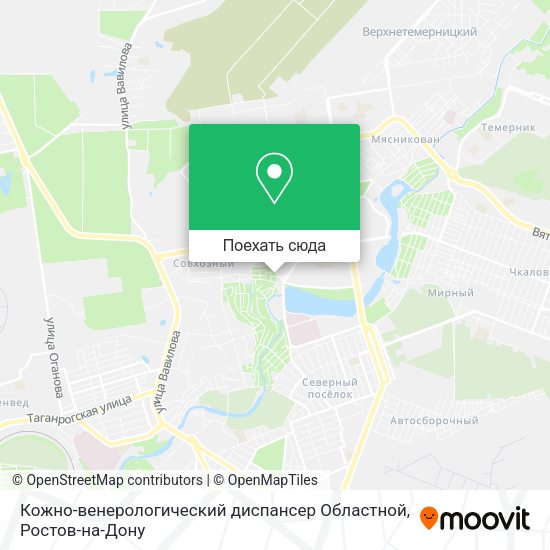 Карта Кожно-венерологический диспансер Областной