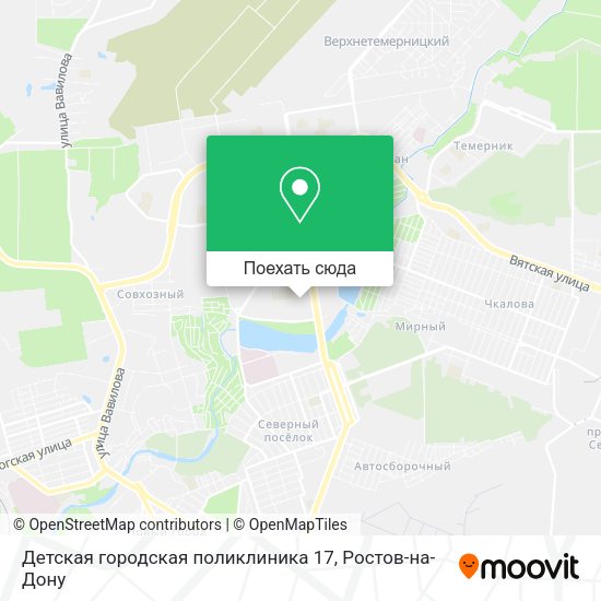 Карта Детская городская поликлиника 17