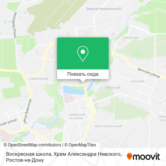 Карта Воскресная школа, Храм Александра Невского