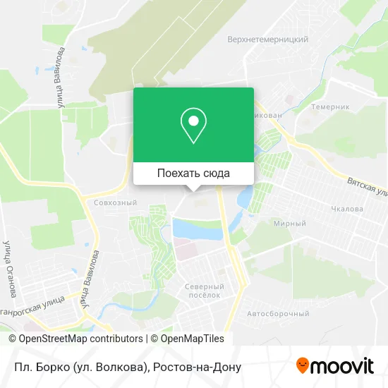Карта Пл. Борко (ул. Волкова)