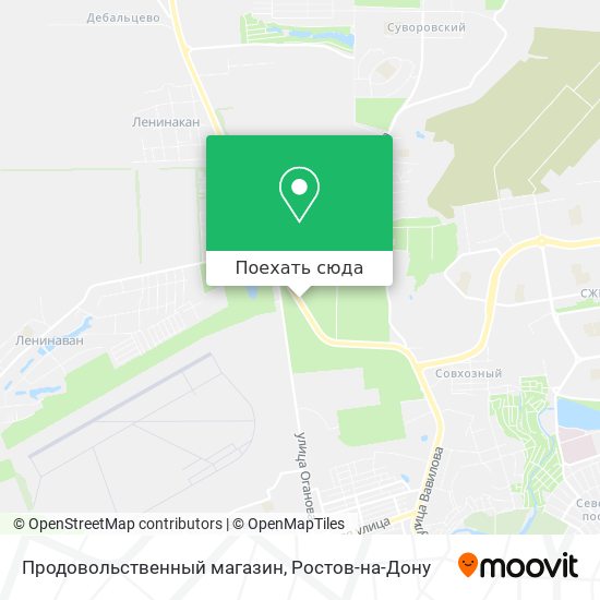 Карта Продовольственный магазин