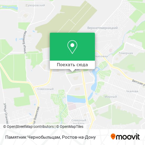 Карта Памятник Чернобыльцам