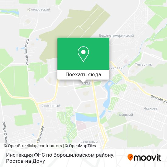 Карта Инспекция ФНС по Ворошиловском району