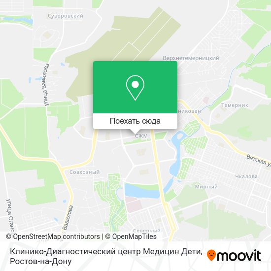 Карта Клинико-Диагностический центр Медицин Дети