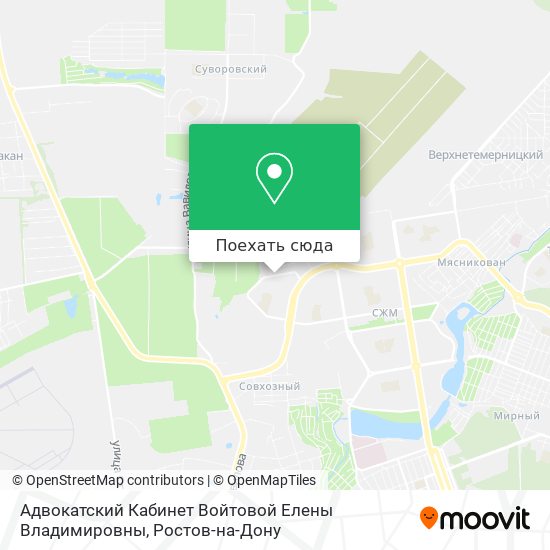 Карта Адвокатский Кабинет Войтовой Елены Владимировны