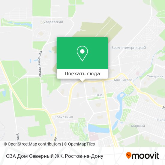 Карта СВА Дом Северный ЖК