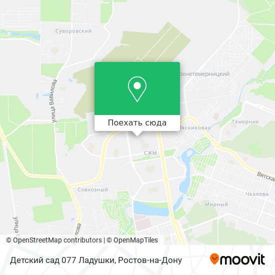 Карта Детский сад 077 Ладушки