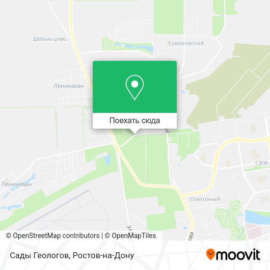 Карта Сады Геологов