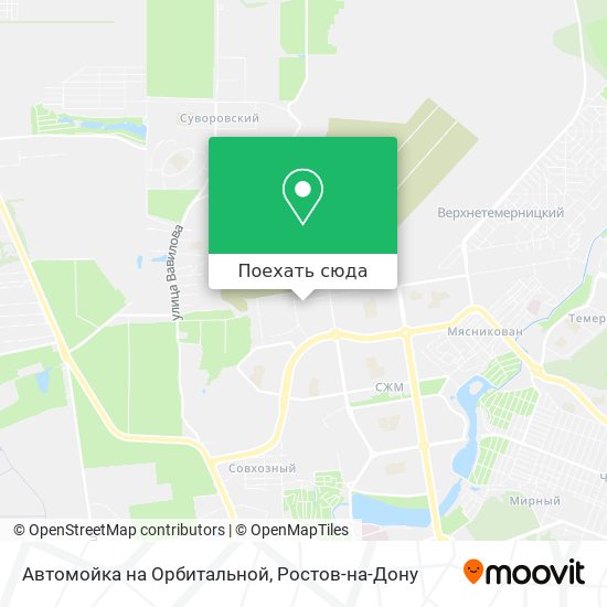 Карта Автомойка на Орбитальной