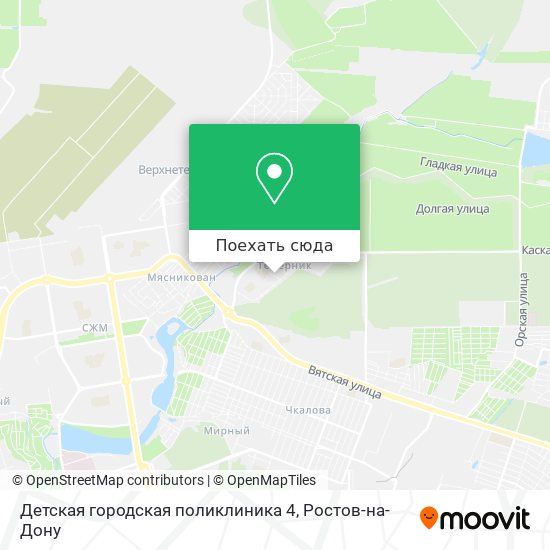 Карта Детская городская поликлиника 4