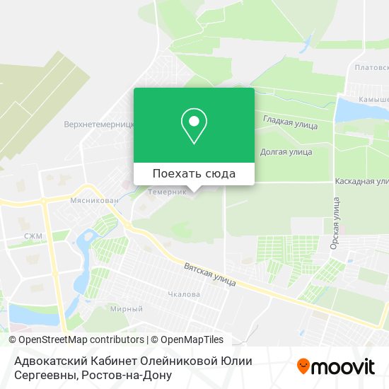 Карта Адвокатский Кабинет Олейниковой Юлии Сергеевны