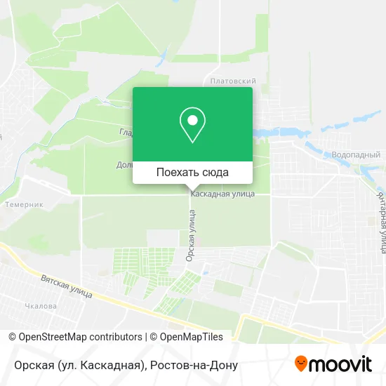 Карта Орская (ул. Каскадная)