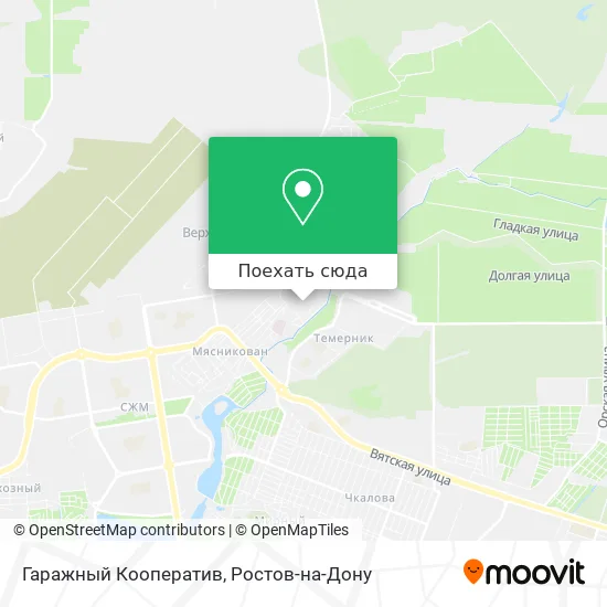 Карта Гаражный Кооператив