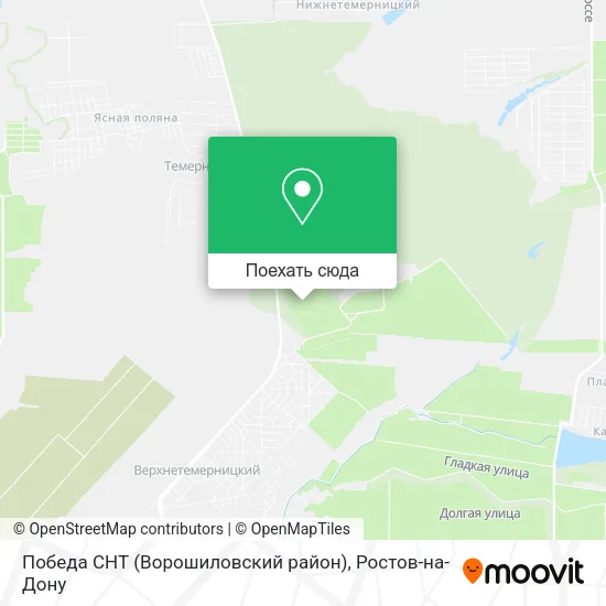 Карта Победа СНТ (Ворошиловский район)