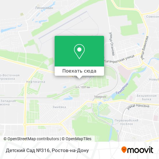 Карта Детский Сад №316