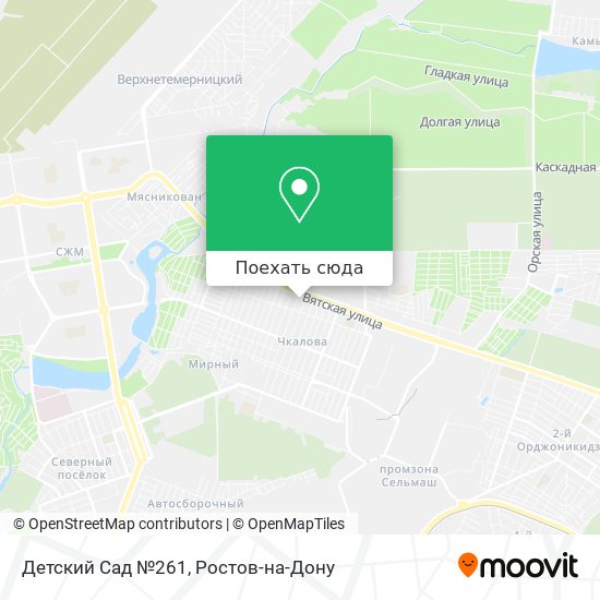 Карта Детский Сад №261