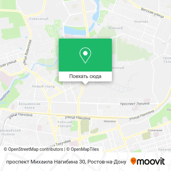 Карта проспект Михаила Нагибина 30