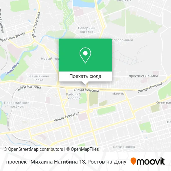 Карта проспект Михаила Нагибина 13